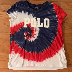 Polo by Ralph Lauren Red, White, and Blue Short Sleeve Tee